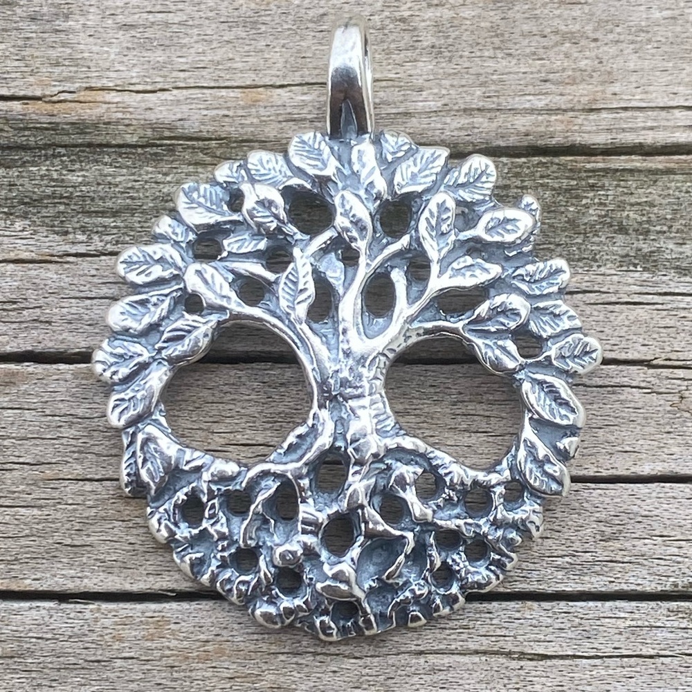 Celtic Tree of Life Pendant solid .925 Sterling Silver made in USA